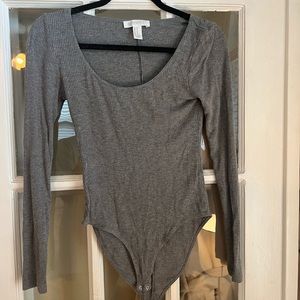 Gray bodysuit